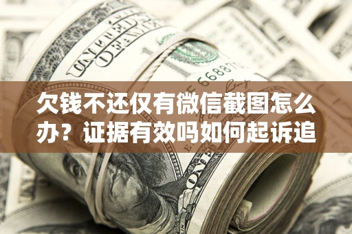 武汉欠钱不还仅有微信截图怎么办？证据有效吗如何起诉追回欠款？