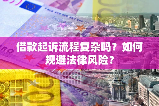 武汉借款起诉流程复杂吗？如何规避法律风险？