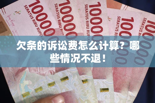 武汉欠条的诉讼费怎么计算？哪些情况不退！