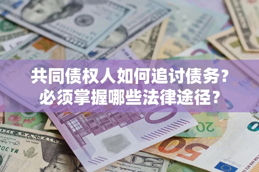 武汉共同债权人如何追讨债务？必须掌握哪些法律途径？