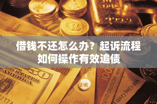 武汉借钱不还怎么办？起诉流程如何操作有效追债