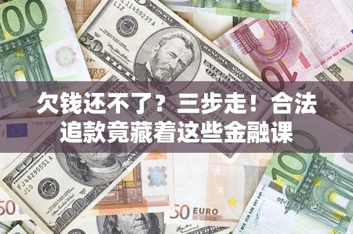 武汉欠钱还不了？三步走！合法追款竟藏着这些金融课